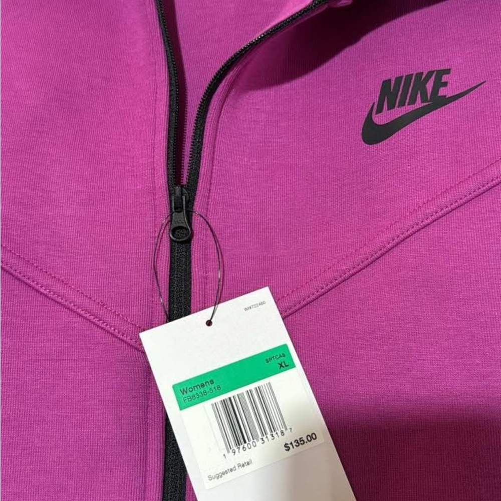 Nike Women's Vibrant Purple Tech Jacket - Picture 2 of 2